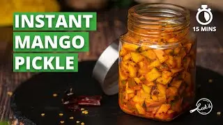 Instant Mango Pickle Recipe | Cut Mango Pickle | Sadhya Special Recipes | Onam Sadhya | Cookd