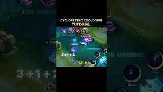 CYCLOPS ZERO COOLDOWN BUILD AND COMBO✅ Tutorial by ASR GAMING🫡 #mobalegends5v5 #moba5v5pippin