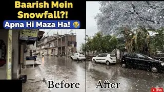 Baarish ya Snowfall? 🌨️ Unexpected Weather in [Udhampur Pathan top]! 😍 