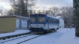 Kouřimská lokálka pod sněhem