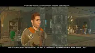 NWN2 Bishop Conversations - What Does the Knight want with Her Humble Tracker?