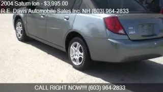 2004 Saturn Ion 2 4dr Sedan for sale in NORTH HAMPTON, NH 03
