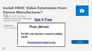 How to install HEVC video extension on windows 10 for Free||Fix hevc codec missing