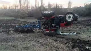 Pulluklar Toprağa Gömüldü! Zorlu Arazide Kesintisiz Performans. #traktor #pulluk #tarlasürümü #tarla