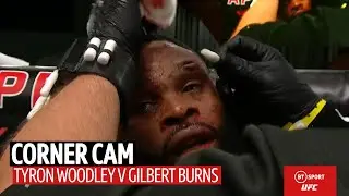 Corner Cam: What Tyron Woodley's coaches said to him in between rounds against Gilbert Burns