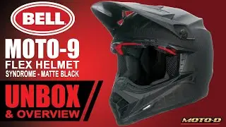 Bell MOTO-9 Flex Syndrome Matte Black Helmet - Unbox & 360 Video | MOTO-D Racing