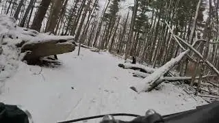 Chimney Rock Snow Fatbiking: Newman's Lane to Chimney Rock on Red Trail