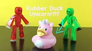 Rubber Duck Unicorn!?!? (#Stikbot Stop Motion Animation)