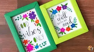 3D Photo Frame Box Step-By-Step Tutorial | Origami DIY Paper Craft Gift Ideas | CRAFTING WITH VINI