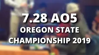 WCA 2019 Oregon State Championships 3x3 winning average 7.28