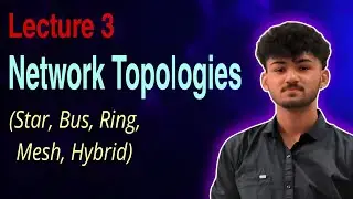 C N Lecture 3. Network Topologies | Star, Bus, Ring, Mesh, Hybrid | 🔥Nextera Tech🔥.