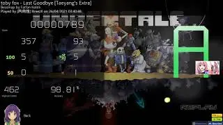 toby fox - Last Goodbye [Taeyang's Extra] (HDDTRX; 98.81%; 9 stars)