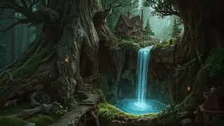 💤 Deep Sleep Waterfall with Soft Instrumental 🌊 | Relaxing Nature Ambience for Stress & Anxiety