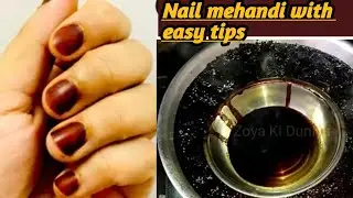 Nail Mehandi with Easy Tips | Dark Stain in 1 Apply | Natural and Long Lasting Nail Mehandi|