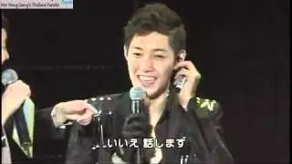 [Thai sub]110607 Break Down Showcase in Seoul Hyun joong with Young saeng and Kyu jong  3/3