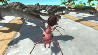 Escape from Deadly Mosasaurus -Animal Revolt Battle Simulator Great Bulldog Ant arbs