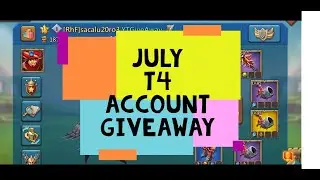 Lords Mobile GiveAway T4 !! Account Overview !! Draw This Week Sunday 01.08.2021 #RhF