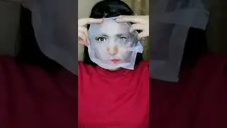 let's apply gold sheet mask #gold #sheetmask #shorts #howto