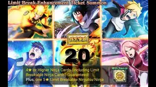 Открытие витрины limit break enhancement ticket summon|Naruto x Boruto ninja voltage