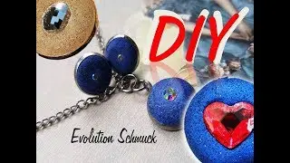DIY Inspiration bunter Beton Schmuck 💎 mit Knetbeton Evolution 💖✨
