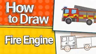 How to Draw a Fire Engine | Fun & Easy Drawing Tutorial for Kids! | Twinkl Kids TV