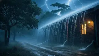 No Ads Rain Sounds for Sleeping | Night Rain on Tin Roof for Anxiety Relief and Deep Rest
