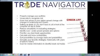 Trade Navigator - How to Trade with a Smart Portfolio