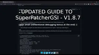 Updated Guide to SuperPatcherGSI tool