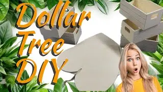 Органайзер для поделок из дерева своими руками из магазина Dollar Tree