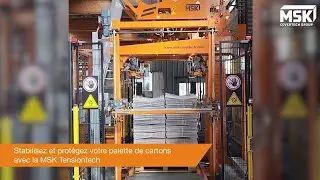 Houssage &eacute;tirable en cartonnerie pour des charges parfois instables