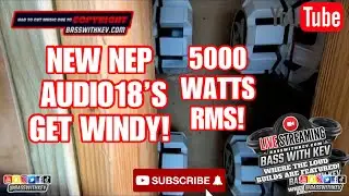 CHECKOUT THESE ONE OF A KIND NEP AUDIO 5000 RMS SUBWOOFERS&hellip;A MUST SEE!!!!!