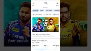 CSK VS LSG Live Match Today #ipl