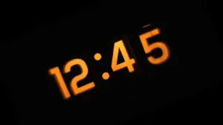Digital LED Clock Time Lapse Rotating Spinning 360 Degrees full Circle Rotation HD Timelapse Video
