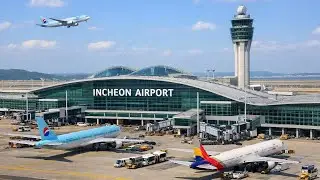 Korea Incheon Airport T1 Walking Tour | Arrivals Hall, Bus Stations & B1 Floor
