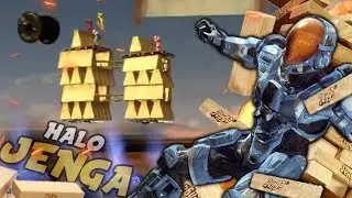 THIS JENGA TOWER ISN'T SAFE! (Halo 3 PC | Custom Games)