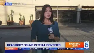 Body found in impounded Tesla registered to singer identified