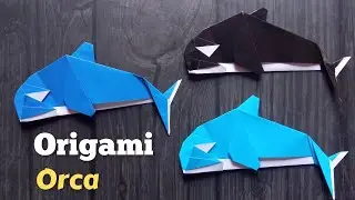 Easy Origami Orca Whale - Origami Paper Fish - Origami For Beginners