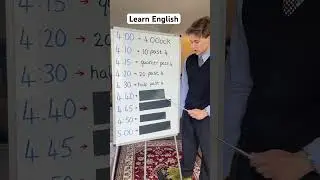 Как определить время на английском языке 🇬🇧 #englishlesson #englishteacher #learnenglish #english...