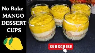 Amazing Dessert In Cups | No Bake Layered Mango Cups | Magic Tarka