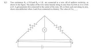 JEE advanced 2022 simple current electricity pyq
