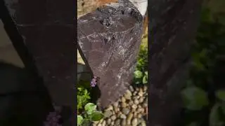 Slate Monolith SM311 Water Feature core drilled from #welshslate #slate #garden #water #waterfeature