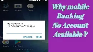 Why mobile banking no account available ???