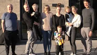 Tre generationer bor i samme hus