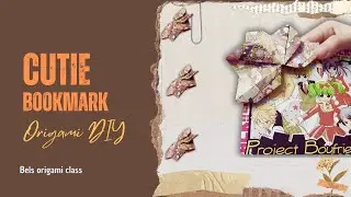 EASY ORIGAMI TUTORIAL | CUTIE BOOKMARK | 3D PAPER ART