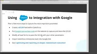 CRM and marketing data integration: Salesforce setup