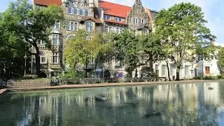 Город Halle-Галле. Почта, оперный театр, школа 55, комендатура. Путешествие по городам Германии.