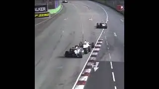 Schumacher crashing after hitting Perez at 2011 Singapore GP #f1 #f1gp #shorts #mercedes #sauber