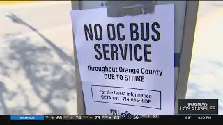 OCTA bus strike leaves commuters stranded throughout Orange County