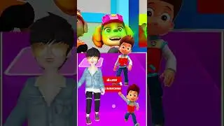 Paw 🐾 Patrol- 🆚 Owlette 🆚 Gekko X Dance Song #tileshopedmrush #pjmaskschinese  #pawpatrol