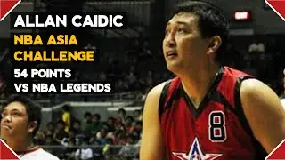 47 YEAR-OLD ALLAN CAIDIC 54 POINTS vs NBA LEGENDS | THROWBACK HIGHLIGHTS